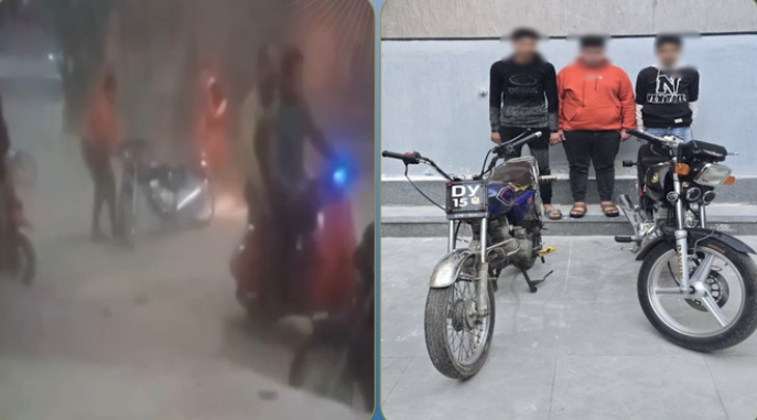 ضبط 3 طلاب يستعرضون بالدراجات النارية ويعرضون المواطنين للخطر بالغربية